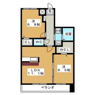 LivelyII【7階】の間取り