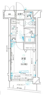 パレステュディオ西新宿【2階】の間取り
