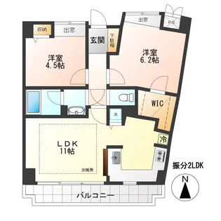 朝日エンブレム奥沢【5階】の間取り