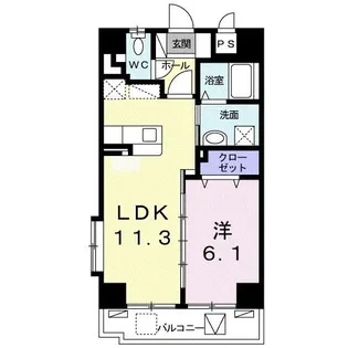 カーサ ルーチェ【4階】の間取り
