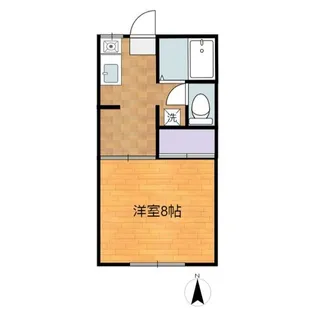 第二稲荷山ハイツ【2階】の間取り