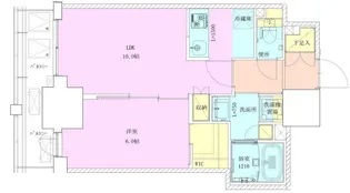 門前仲町レジデンス九番館【10階】の間取り