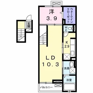 グラミスみわ【4階】の間取り