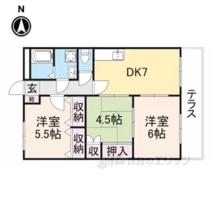 エスポワール【1階】の間取り
