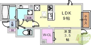 アソークコート【1階】の間取り
