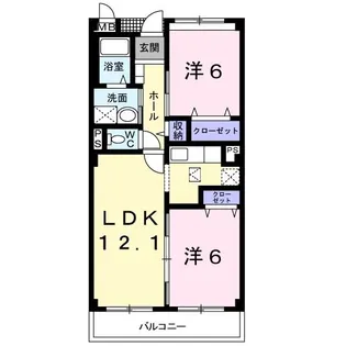 レヴェンテ柏【1階】の間取り