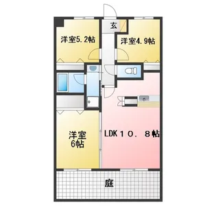 プランドール【1階】の間取り