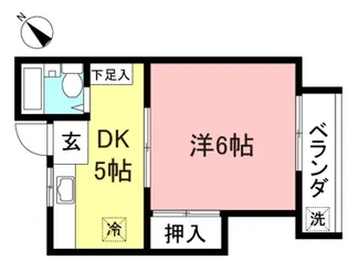 ハイツ岩田【2階】の間取り