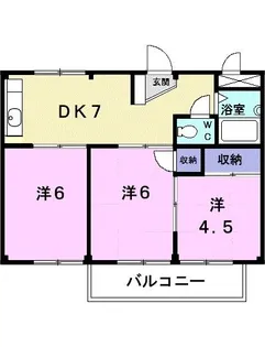 スイートハイツA【2階】の間取り
