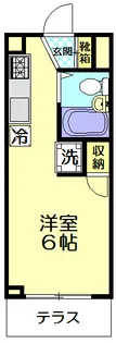 スカイハイツ多摩【1階】の間取り