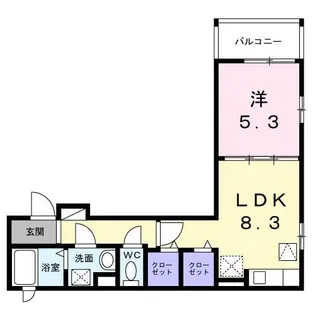 scimia luce【1階】の間取り