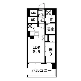アーバンパーク御幣島【10階】の間取り