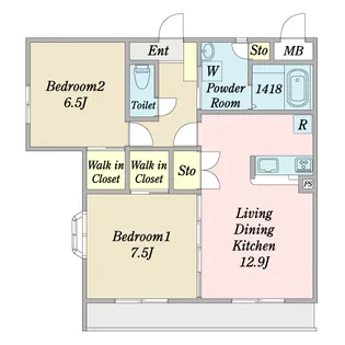Wisteria hill北習志野【2階】の間取り