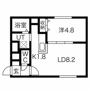 ecoa南郷7丁目【1階】の間取り