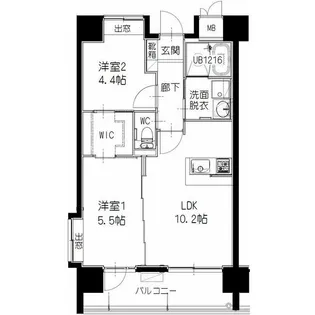 ヒルクレスト別府駅前グランデ【9階】の間取り
