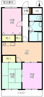平林ピアII【3階】の間取り