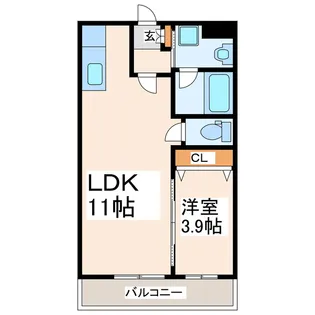 ソリテール菊陽【3階】の間取り