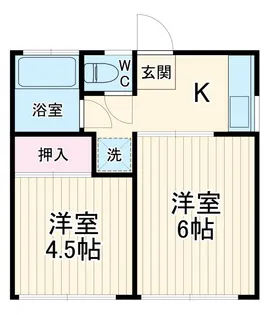 ヒルトップ湘南【2階】の間取り