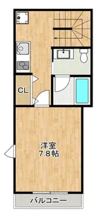 ゆーの【2階】の間取り