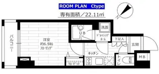 グランドコンシェルジュ早稲田【6階】の間取り