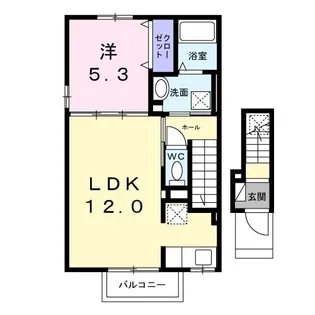 グローブレジデンスI【2階】の間取り