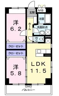 にっこうスクエア【4階】の間取り