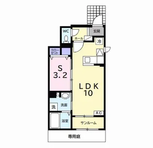 レモンハウスII【1階】の間取り