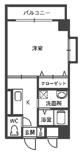 ビュークレスト【5階】の間取り