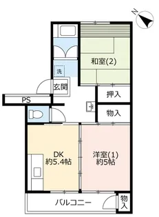 UR真砂第一【3階】の間取り