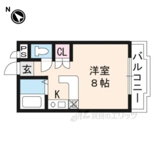 ミナール一里山【1階】の間取り