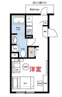 M-1 Tokyo ?糀谷1【3階】の間取り