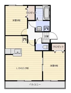 グレイスコート【3階】の間取り