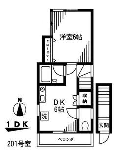 エステート王子神谷II【2階】の間取り