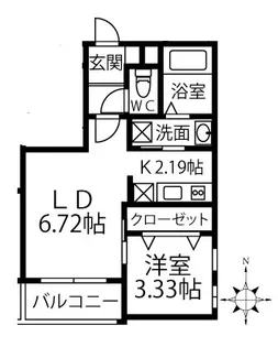 和白東プレミア【2階】の間取り
