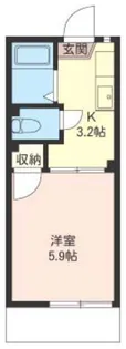 コーポ・サトーA棟【1階】の間取り