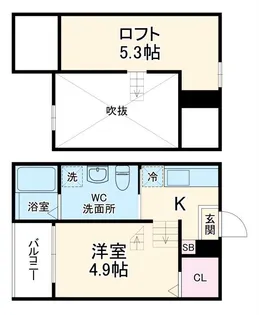 sofitel西田町【1階】の間取り