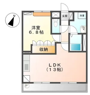 クレメント駒木B【1階】の間取り