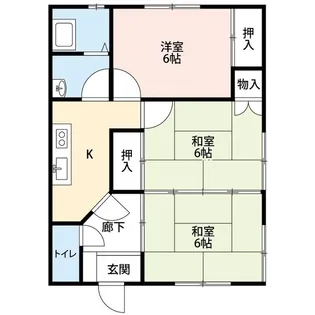 ソレイユ石巻駅前北B【2階】の間取り
