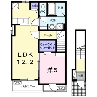 レーヴ グランドゥールA【2階】の間取り