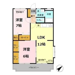 ファインステージ鴻巣【3階】の間取り
