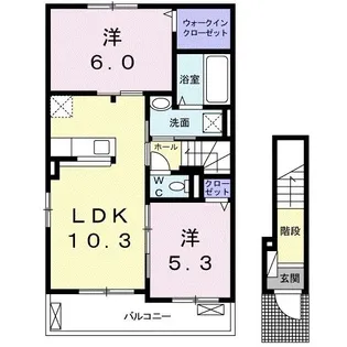 フレーシュ風雅 I【2階】の間取り