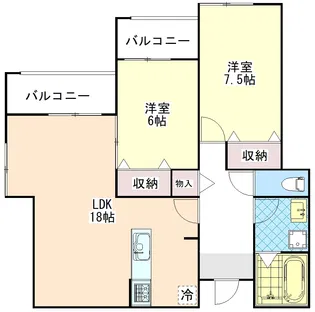 (仮称)グレームコート谷原【1階】の間取り