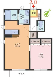 ラヴェルヴィルC・D棟【1階】の間取り