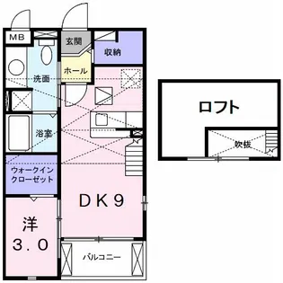 メロウ ハウスA【2階】の間取り