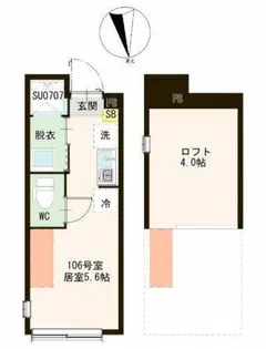 リネア平和台【1階】の間取り