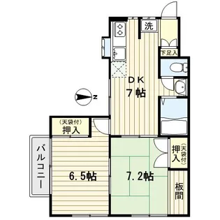 小林ハイツ【2階】の間取り