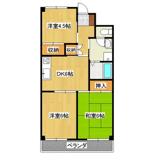 タウン青木【3階】の間取り