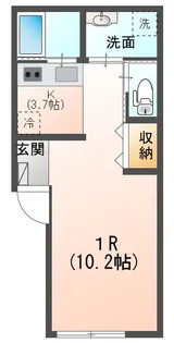 プラセル里見【2階】の間取り