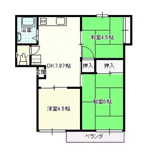 あけぼのハイツ【2階】の間取り