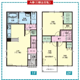 栃木県小山市城北6【一戸建】の間取り